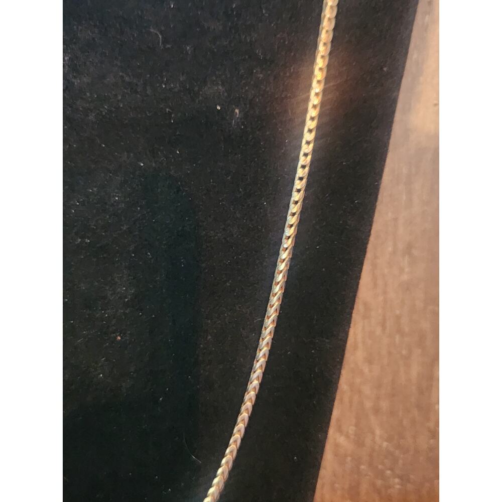 Sterling Silver 925 Herringbone Chain Necklace 24 Inch - Picture 2 of 7